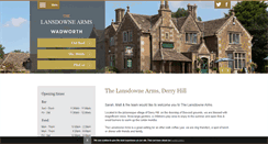 Desktop Screenshot of lansdownearms.co.uk