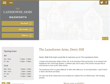 Tablet Screenshot of lansdownearms.co.uk